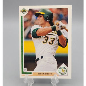Jose Conseco 1991 Upper Deck #155 Oakland Athletics Baseball Card
